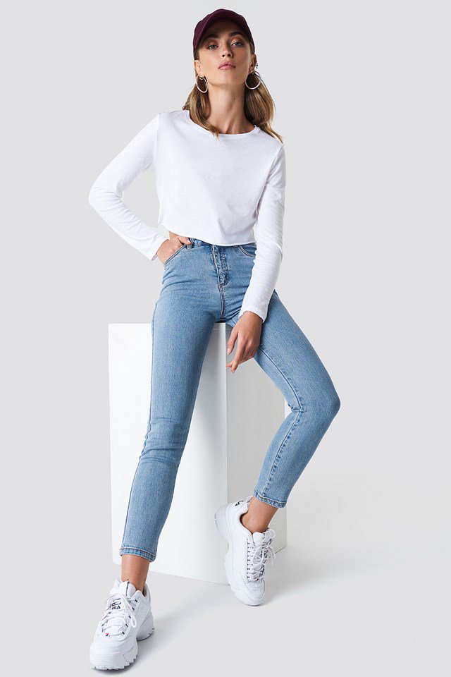 Denim Jeans with Basic Top
