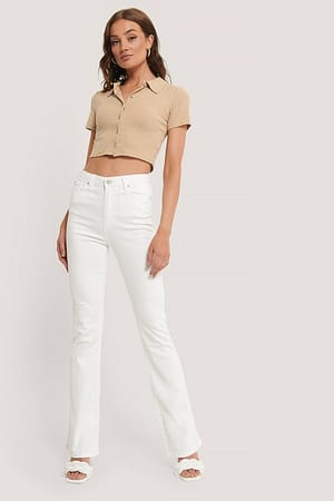 Wos High Waist Flare Jeans