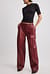 Straight Fit PU Trousers