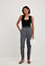 Straight High Waist Cropped Suit Pants