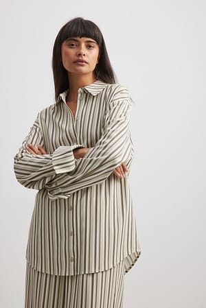 Stripe Striped Flowy Shirt