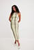 Striped Knitted Halterneck Midi Dress