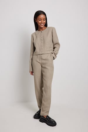 Mole Tweed Ankle Trousers