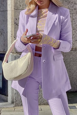 Lilac Structured Fitted Blazer