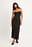 Tailored Front Slit Midi Skirt