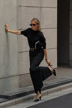 Tailored Maxi Skirt Black | NA-KD