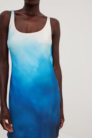 Blue Print Vestido mini con detalle de lazo en la espalda