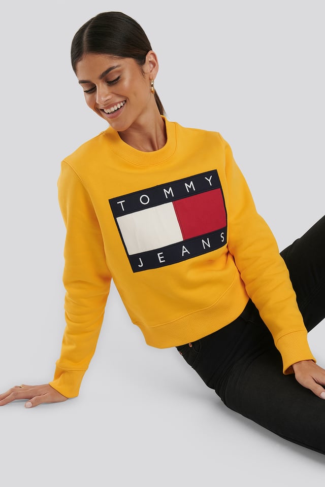Tommy Flag Crew Yellow