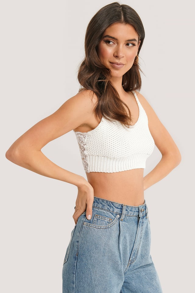 Crop-Toppi Ecru