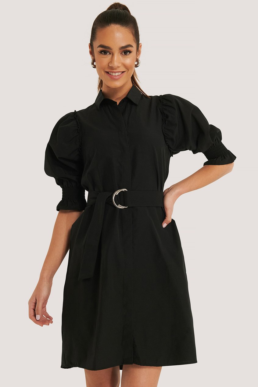 Kleider Kleider mit Gürteln | Minikleid Mit Gürtel - DS14064