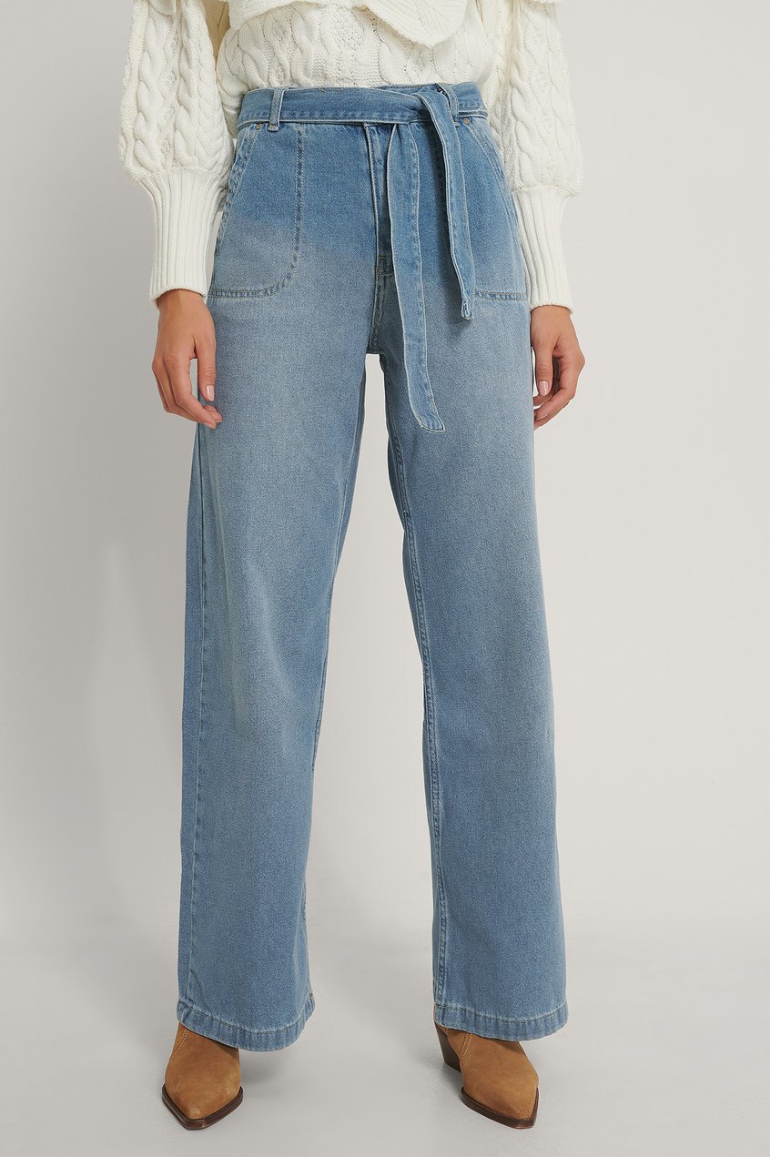 Jean Jeans larges | Jean Ceinturé - TR86923