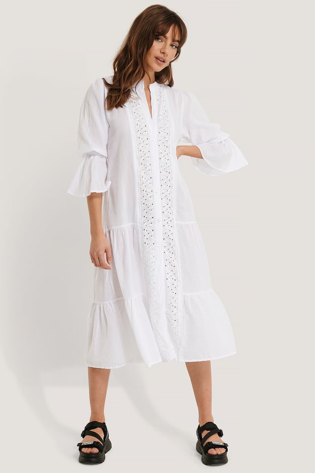 Midimekko Pitsidetaljeilla White