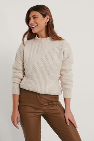 Stone Detailed Knit Sweater
