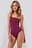 Detailed One-Shoulder Swimsuit