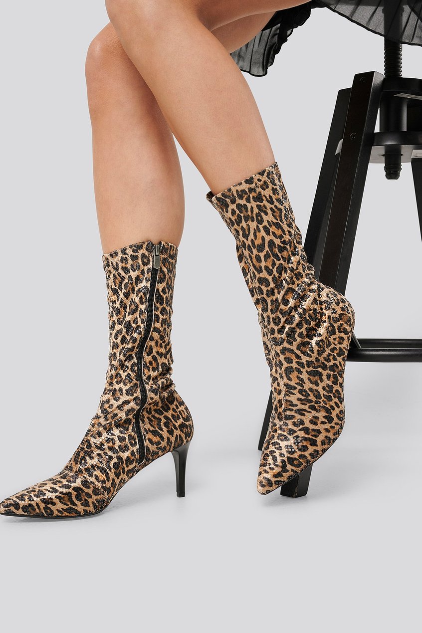 Chaussures Boots à talon | Leopard Patterned Boots - BL63634