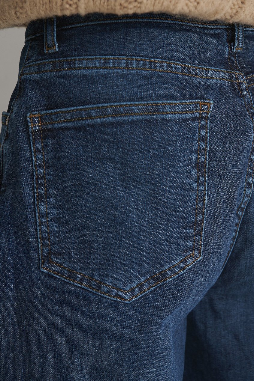 Jeans Jeans mit weitem Bein | Hohe Taille Weites Bein Jeans - NV56319