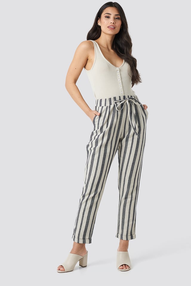 Milla Striped Pants Indigo