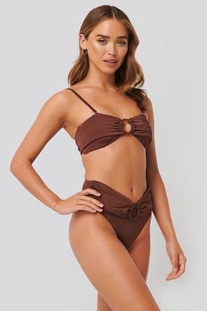 Brown Braguita de bikini