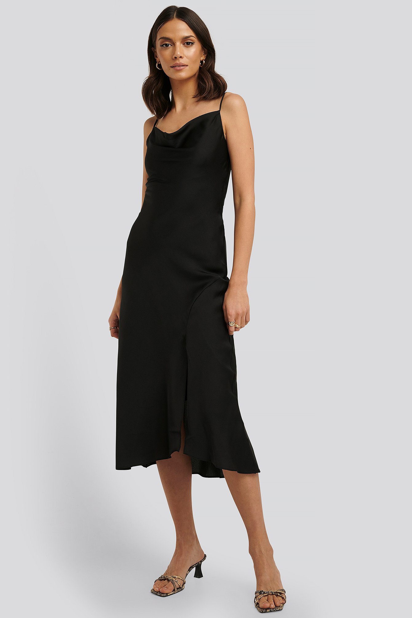 thin strap midi dress