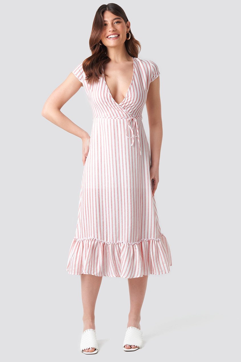 Robes Robes à volants | Tulum Striped Dress - LM17526