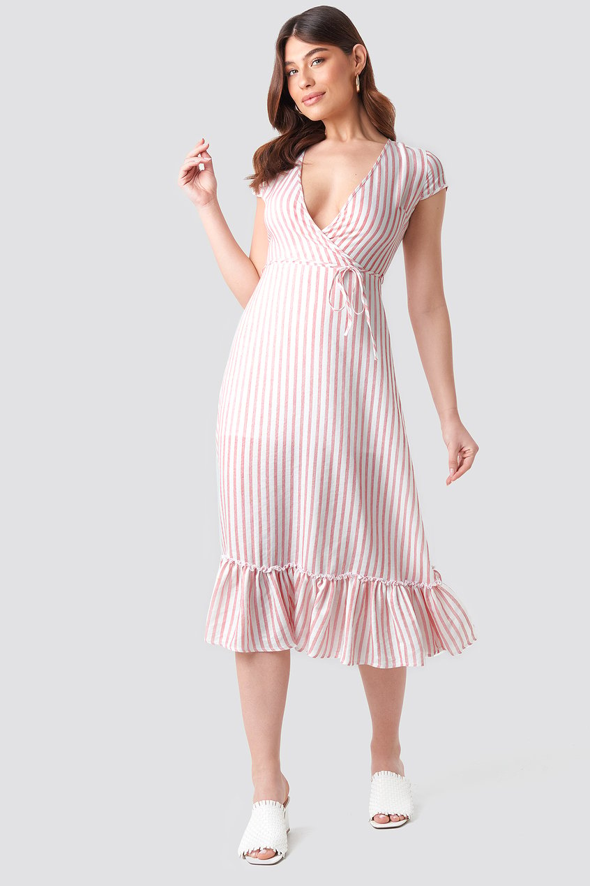 Kleider Volantkleider | Tulum Striped Dress - VL27491