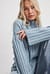 Turtle Neck Knitted Wide Rib Sweater