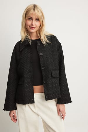 Black Tweed jasje