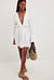 Twisted Front Shirt Dress