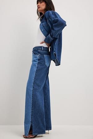 Blue Comb Tvåfärgade jeans