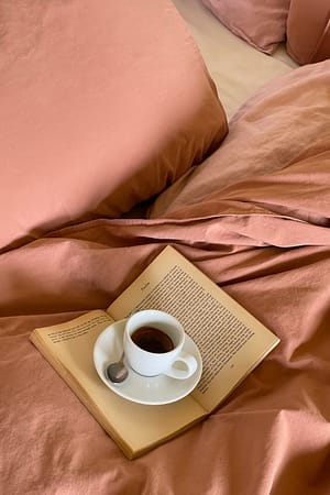 Light Rust Federa per cuscino in cotone organico lavato