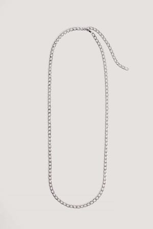 Silver Wide Chain Belly Chain