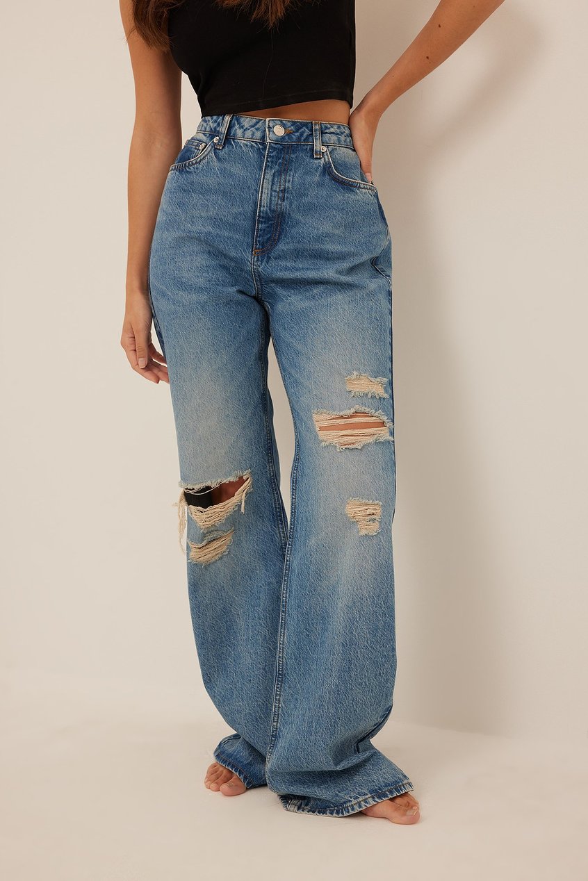 Jeans Jeans mit weitem Bein | Jeans mit weiten Beinen - SM95271