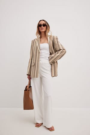 Wide Structured Trousers Outfit