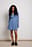 Kopertowa sukienka mini z długim rękawem