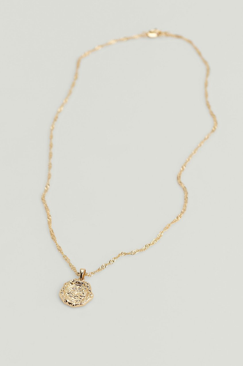 Accessoires Halsketten | Recycelte Halskette mit Sternzeichen-Münze - DH08807