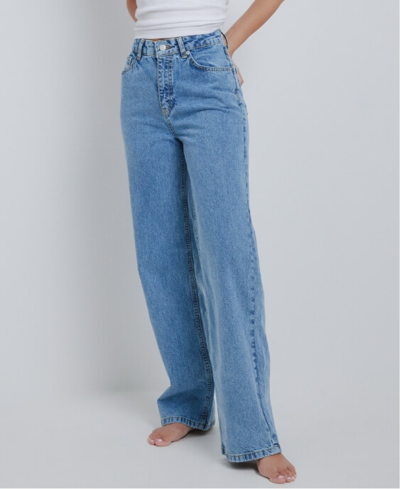 Asos Straight jeans Blau DAMEN Jeans NO STYLE Rabatt 67 % 
