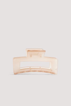Taupe Squared Matte Hair Claw
