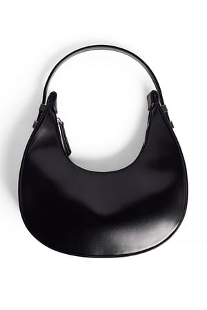 Black Glossy Rounded Bag