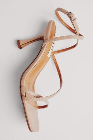 Beige Hourglass Heels