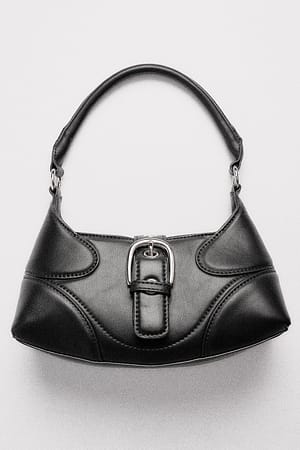 Black Small Hardware Detail Handbag