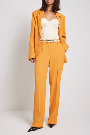 Orange Getailleerde rechte pantalon